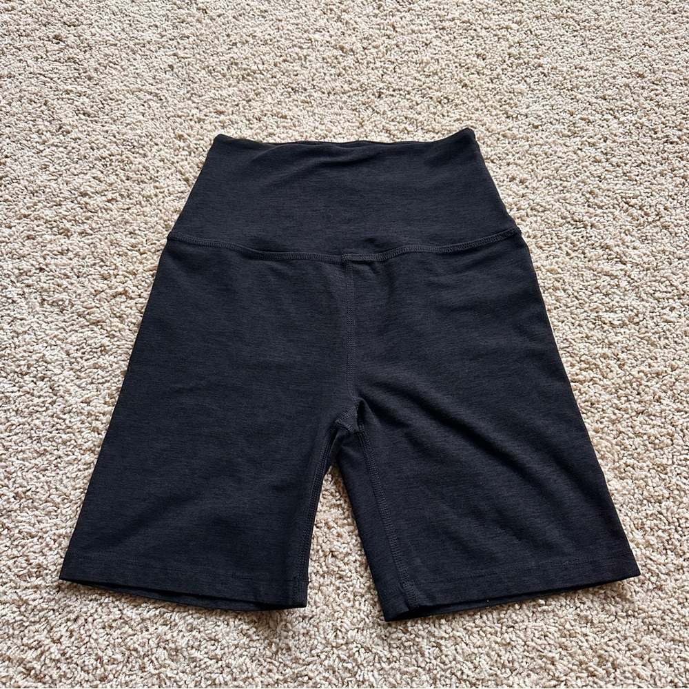 Beyond Yoga Spacedye 9in Classic Black Women's Biker Shorts